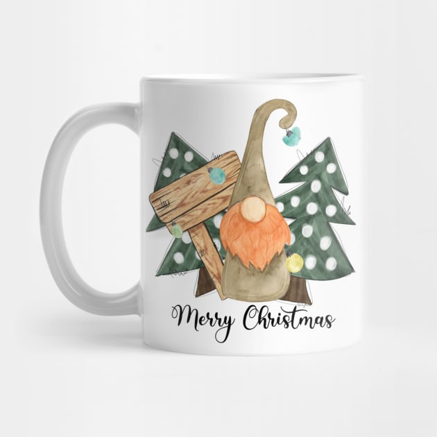 Merry christmas.Christmas gnome by HJstudioDesigns